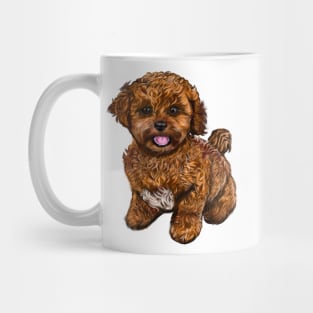 Cavapoochon Cavapoo Cavoodle - cute friendly cavalier King Charles spaniel Bichon frise Mug